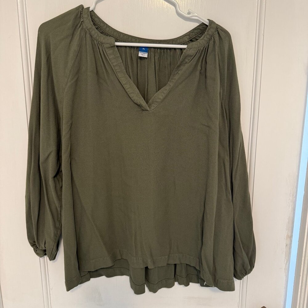 Old Navy Olive Green Blouse